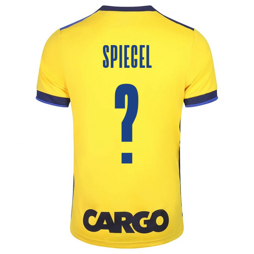 Herren Liran Spiegel #0 Gelb Heimtrikot Trikot 2023/24 T-Shirt Belgien