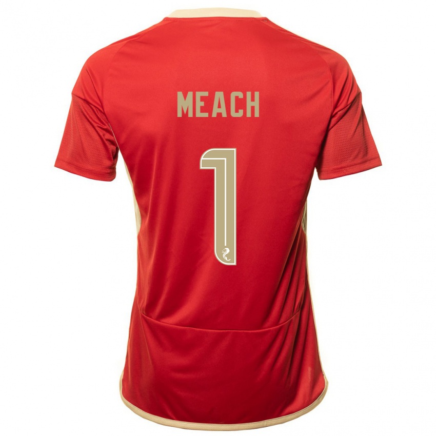 Herren Aaliyah-Jay Meach #1 Rot Heimtrikot Trikot 2023/24 T-Shirt Belgien