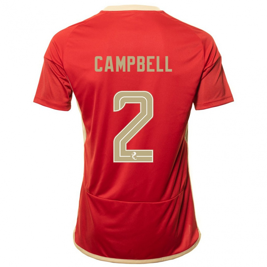 Herren Loren Campbell #2 Rot Heimtrikot Trikot 2023/24 T-Shirt Belgien