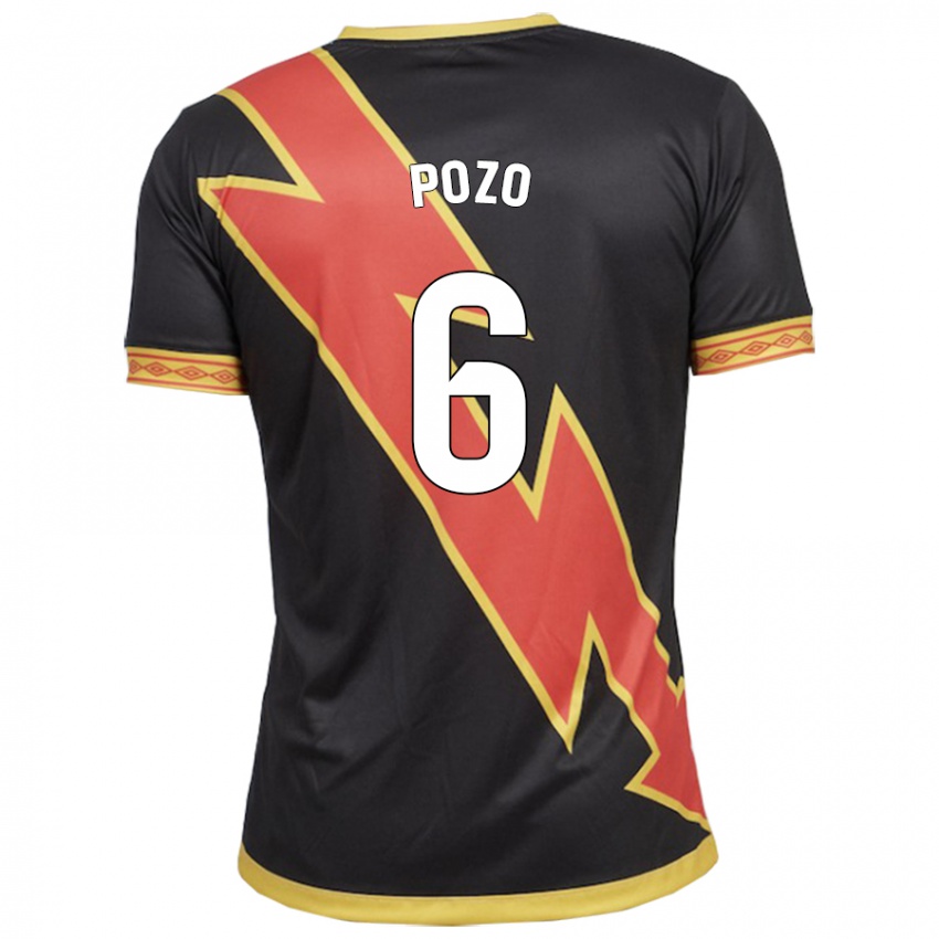 Herren José Pozo #6 Schwarz Auswärtstrikot Trikot 2023/24 T-Shirt Belgien