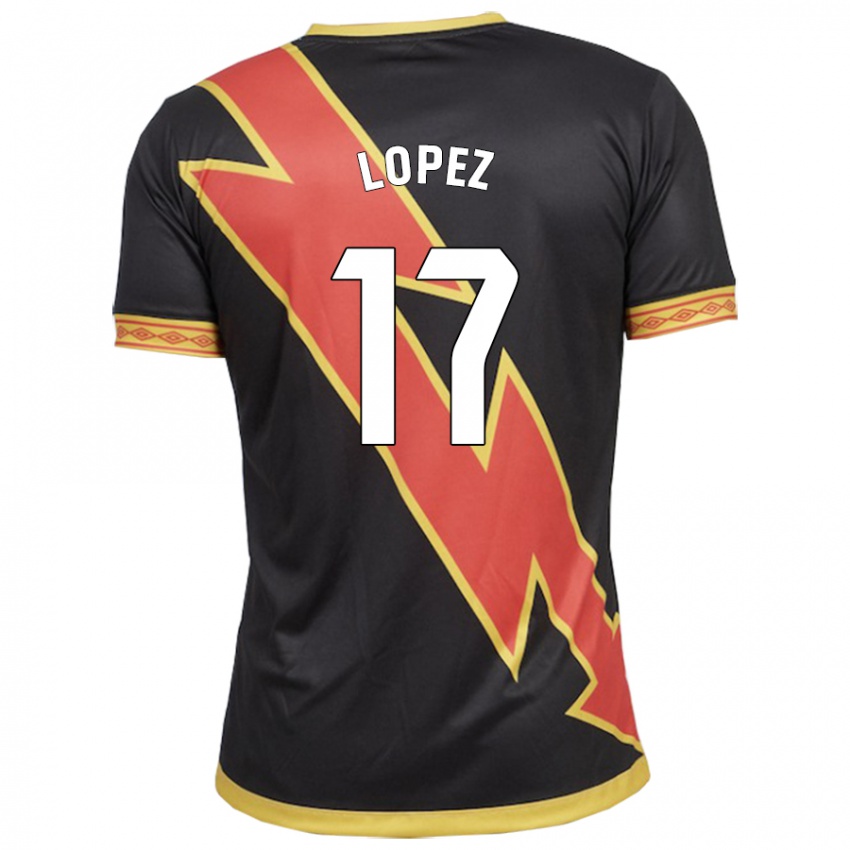 Heren Unai Lopez #17 Zwart Uitshirt Uittenue 2023/24 T-Shirt België