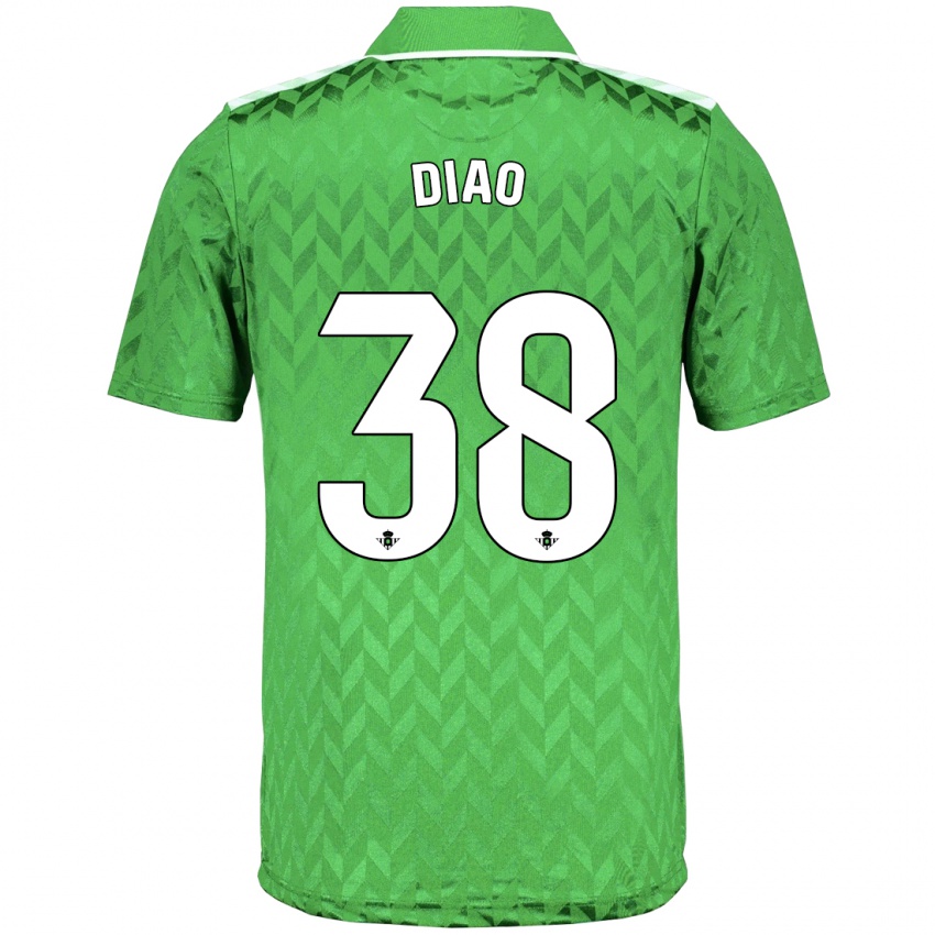 Herren Assane Diao #38 Grün Auswärtstrikot Trikot 2023/24 T-Shirt Belgien