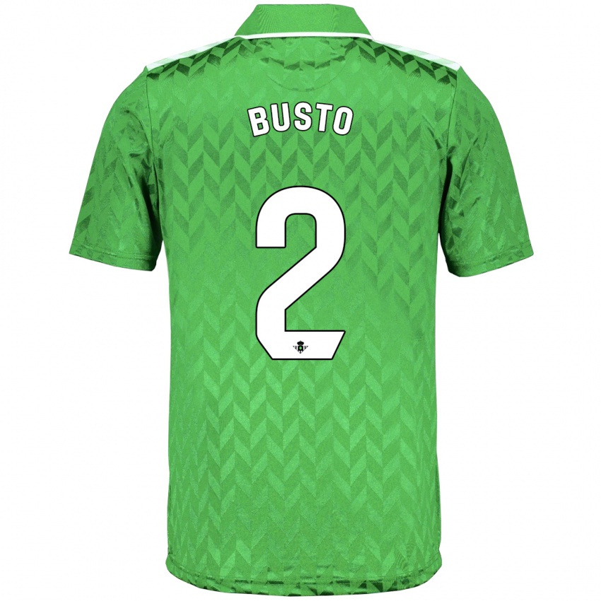 Herren Pablo Busto #2 Grün Auswärtstrikot Trikot 2023/24 T-Shirt Belgien