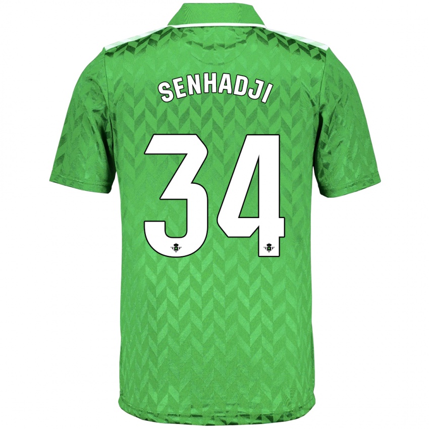 Herren Yanis Senhadji #34 Grün Auswärtstrikot Trikot 2023/24 T-Shirt Belgien