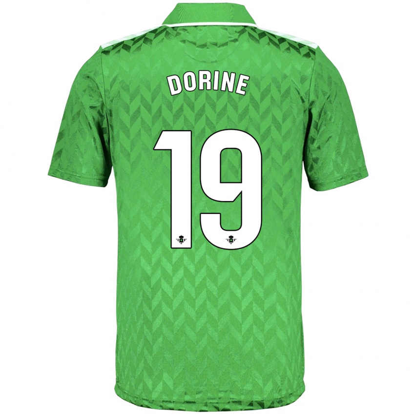 Herren Dorine Nina Chuigoue #19 Grün Auswärtstrikot Trikot 2023/24 T-Shirt Belgien