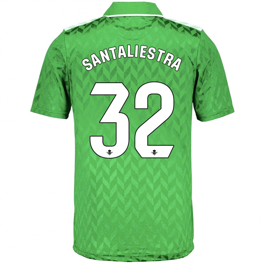 Herren Carla Santaliestra #32 Grün Auswärtstrikot Trikot 2023/24 T-Shirt Belgien