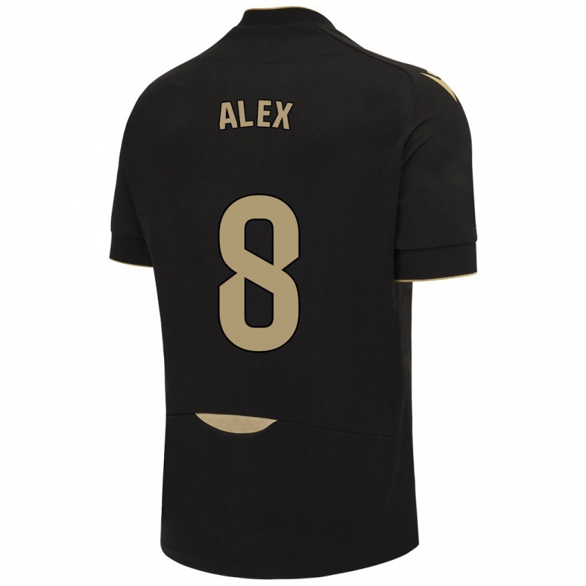Heren Álex Fernández #8 Zwart Uitshirt Uittenue 2023/24 T-Shirt België
