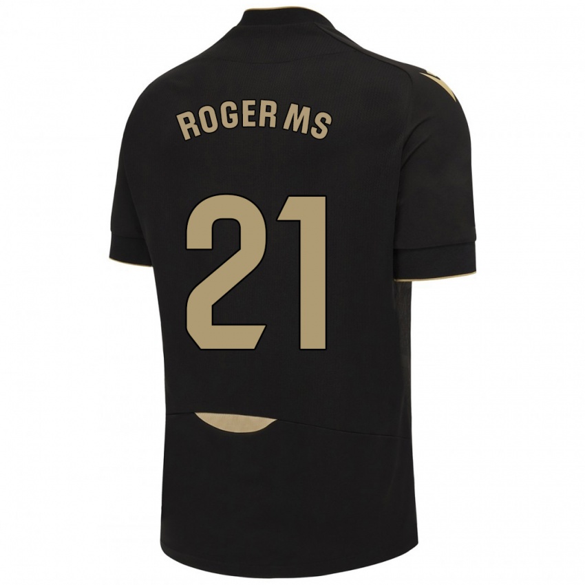 Herren Roger Martí #21 Schwarz Auswärtstrikot Trikot 2023/24 T-Shirt Belgien