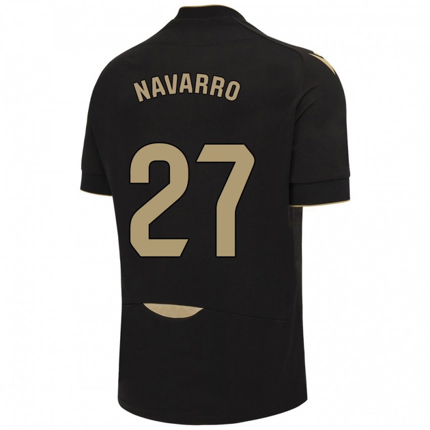 Herren Robert Navarro #27 Schwarz Auswärtstrikot Trikot 2023/24 T-Shirt Belgien