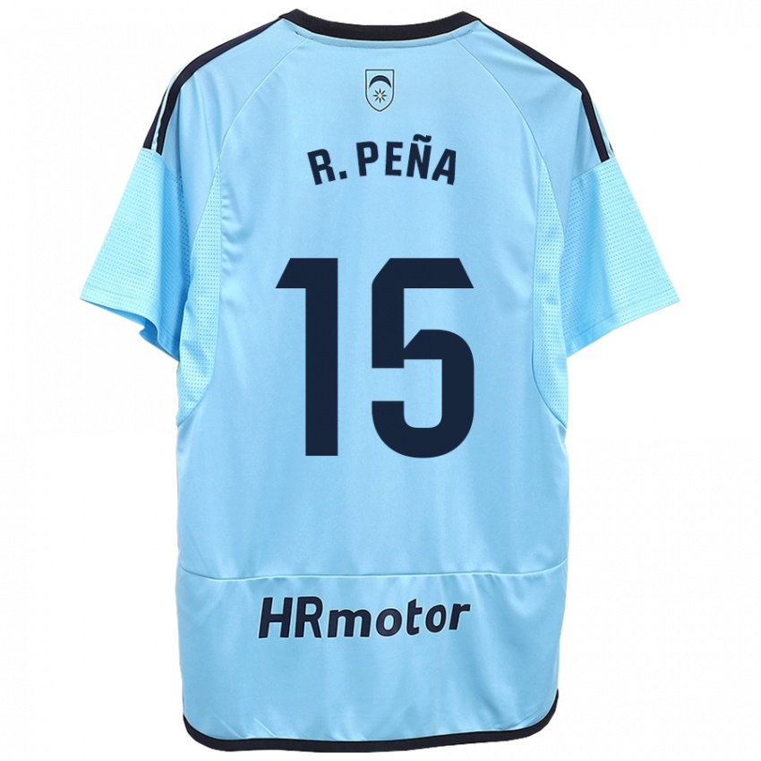 Heren Ruben Pena #15 Blauw Uitshirt Uittenue 2023/24 T-Shirt België