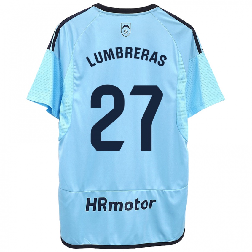 Homme Maillot Carlos Lumbreras #27 Bleu Tenues Extérieur 2023/24 T-Shirt Belgique