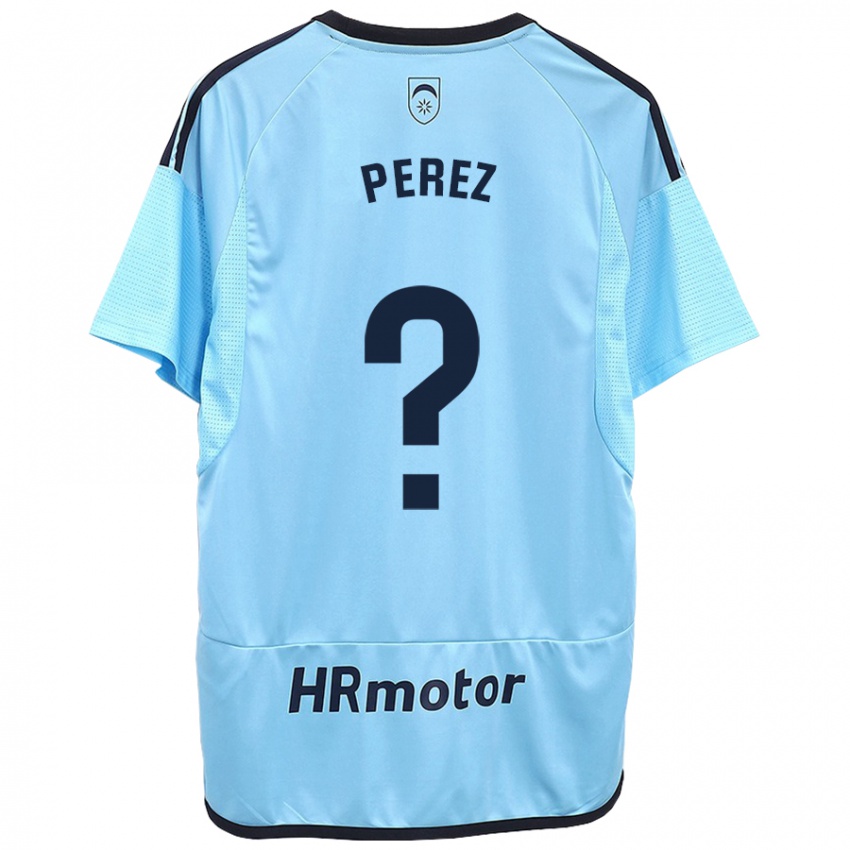 Heren Bruno Perez #0 Blauw Uitshirt Uittenue 2023/24 T-Shirt België