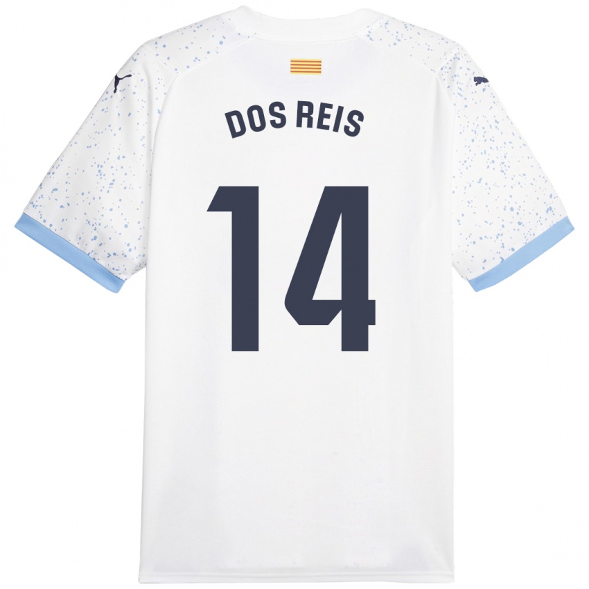 Herren Leo Dos Reis #14 Weiß Auswärtstrikot Trikot 2023/24 T-Shirt Belgien
