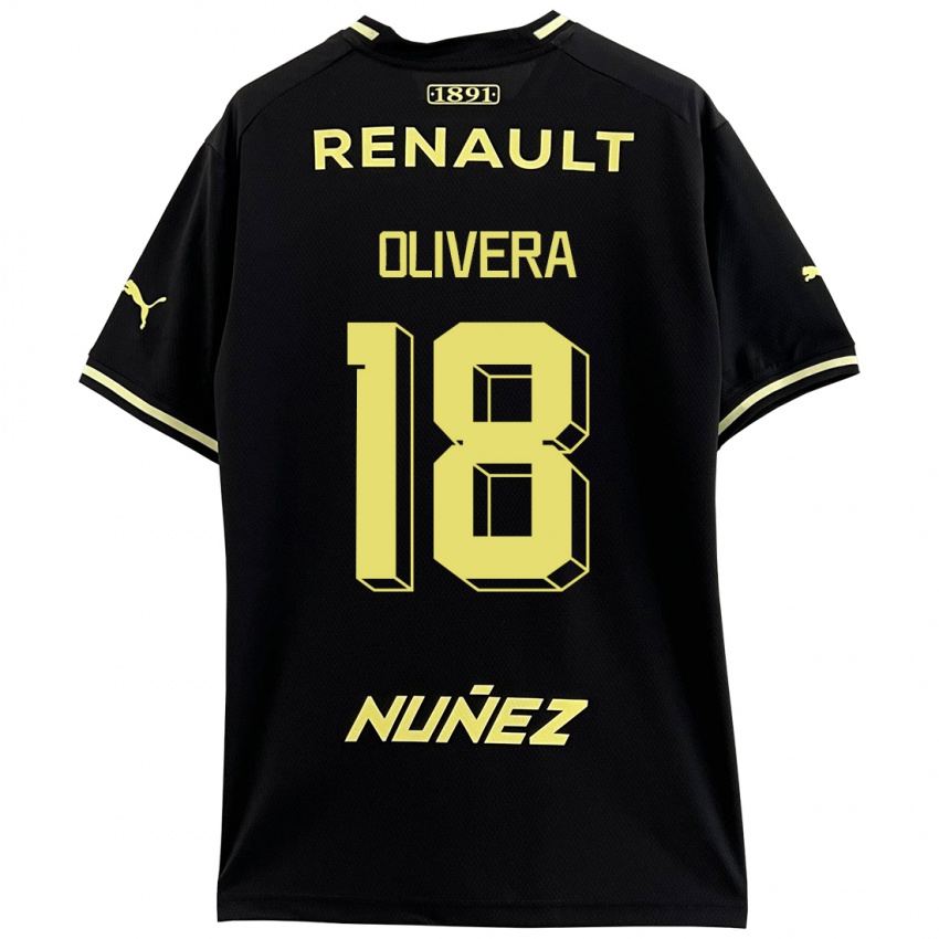 Heren Maximiliano Olivera #18 Zwart Uitshirt Uittenue 2023/24 T-Shirt België