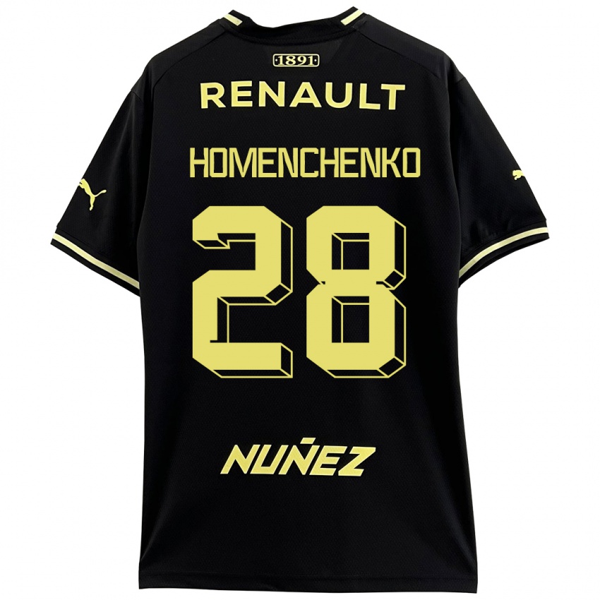 Heren Santiago Homenchenko #28 Zwart Uitshirt Uittenue 2023/24 T-Shirt België