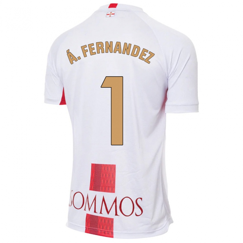 Herren Alvaro Fernandez #1 Weiß Auswärtstrikot Trikot 2023/24 T-Shirt Belgien