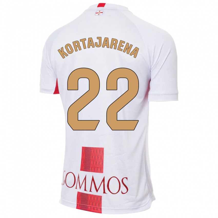 Herren Iker Kortajarena #22 Weiß Auswärtstrikot Trikot 2023/24 T-Shirt Belgien