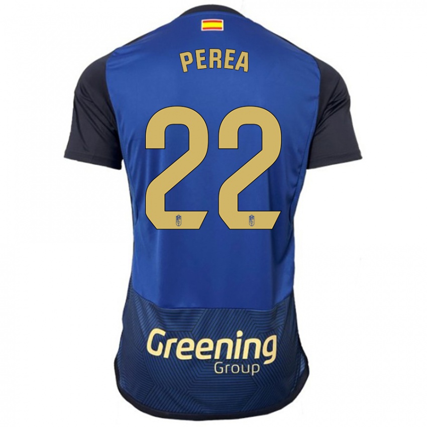 Herren Alberto Perea #22 Marine Auswärtstrikot Trikot 2023/24 T-Shirt Belgien