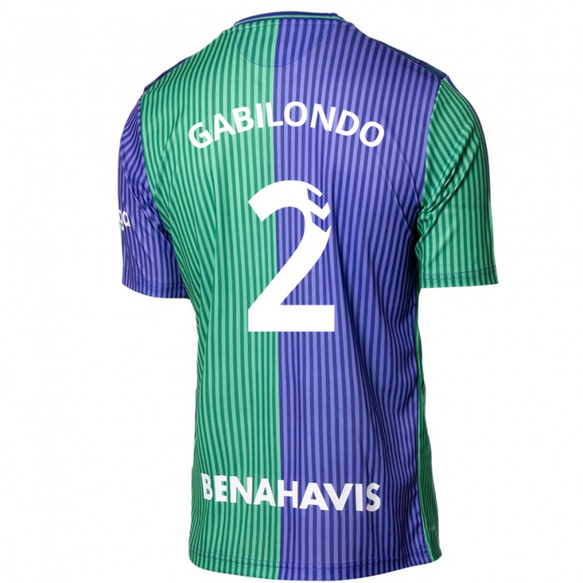 Herren Jokin Gabilondo #2 Grün Blau Auswärtstrikot Trikot 2023/24 T-Shirt Belgien