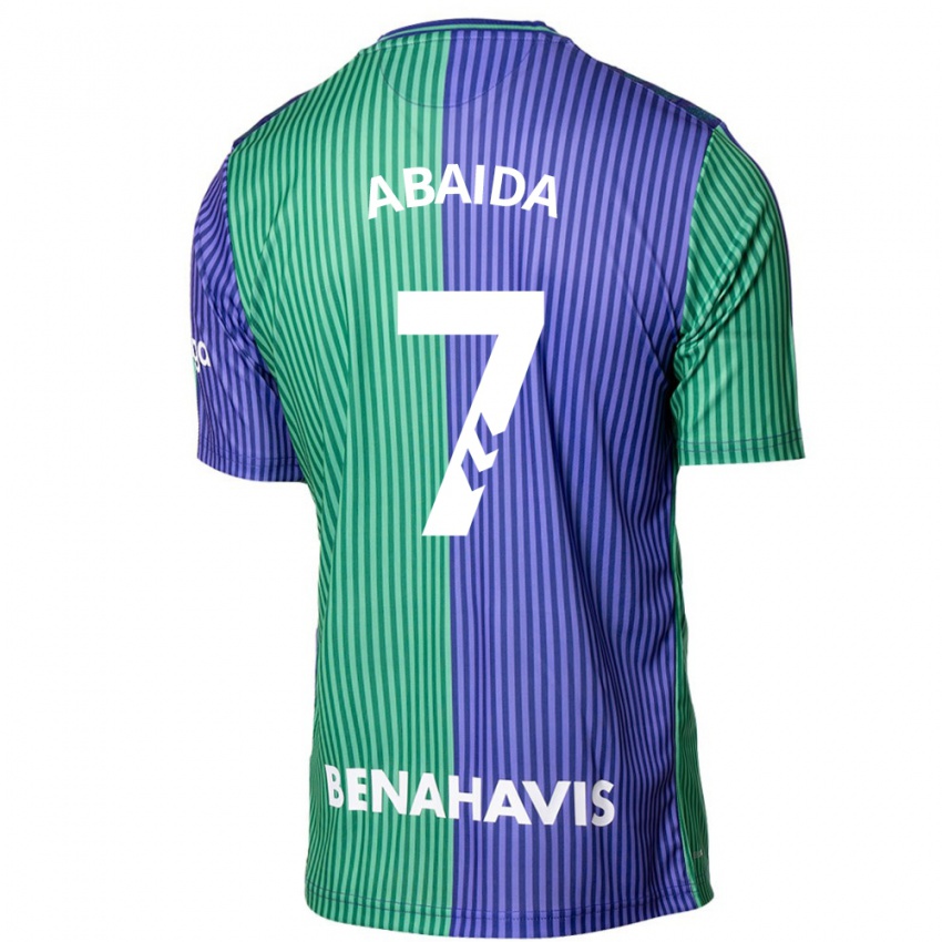 Herren Haitam Abaida #7 Grün Blau Auswärtstrikot Trikot 2023/24 T-Shirt Belgien