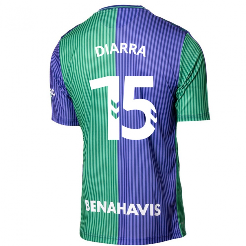 Herren Moussa Diarra #15 Grün Blau Auswärtstrikot Trikot 2023/24 T-Shirt Belgien