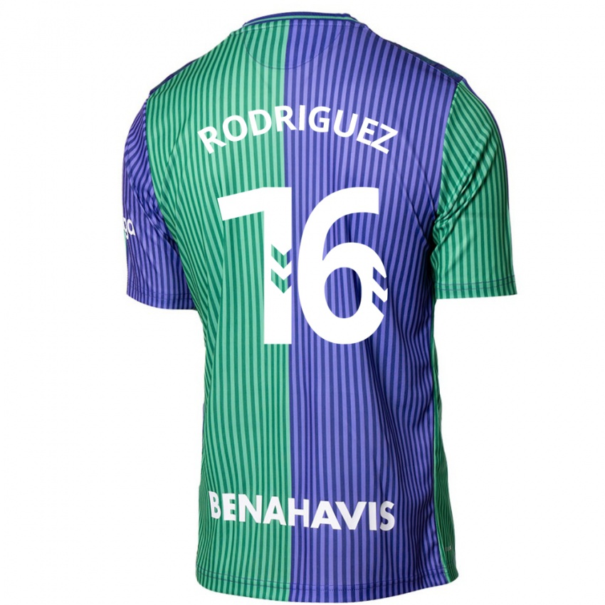 Herren Genaro Rodríguez #16 Grün Blau Auswärtstrikot Trikot 2023/24 T-Shirt Belgien