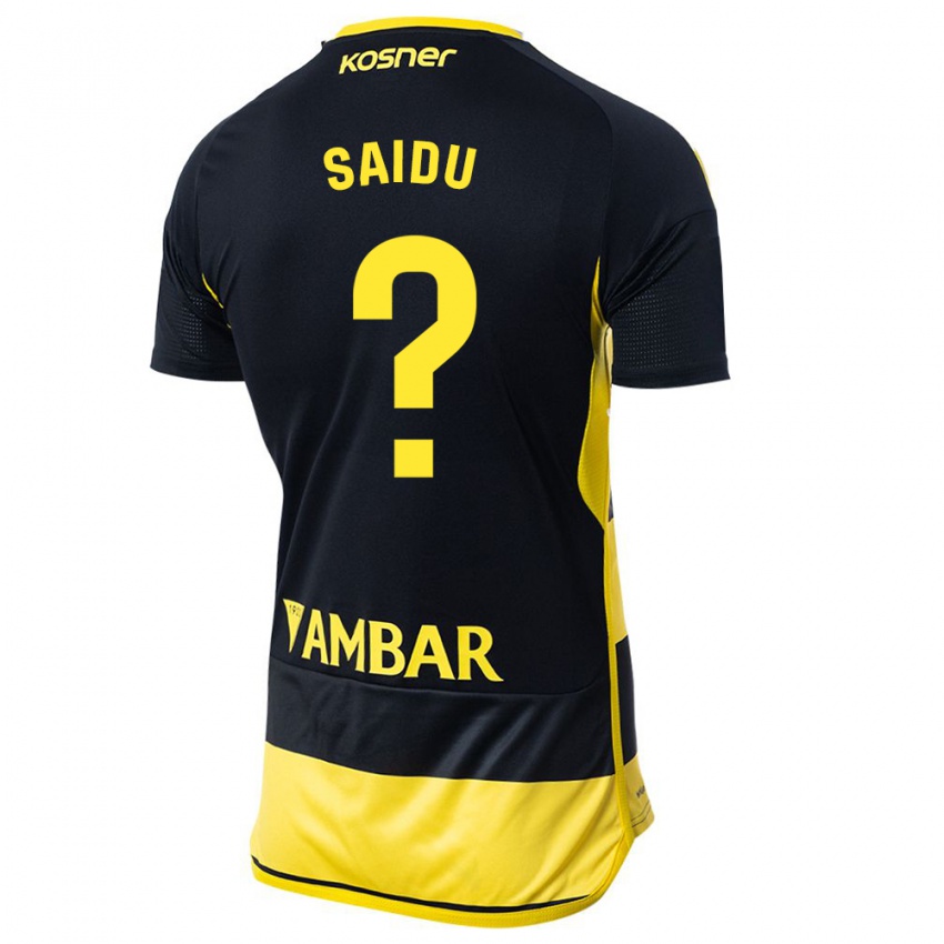 Herren Yussif Saidu #0 Schwarz Gelb Auswärtstrikot Trikot 2023/24 T-Shirt Belgien