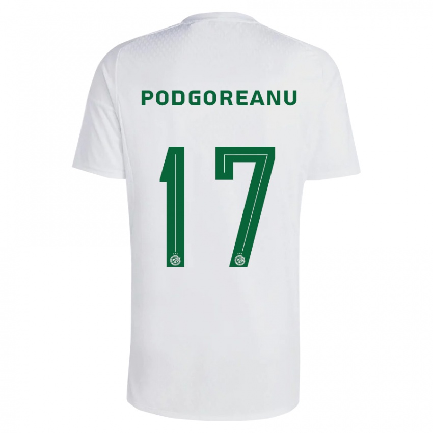 Heren Suf Podgoreanu #17 Groen Blauw Uitshirt Uittenue 2023/24 T-Shirt België