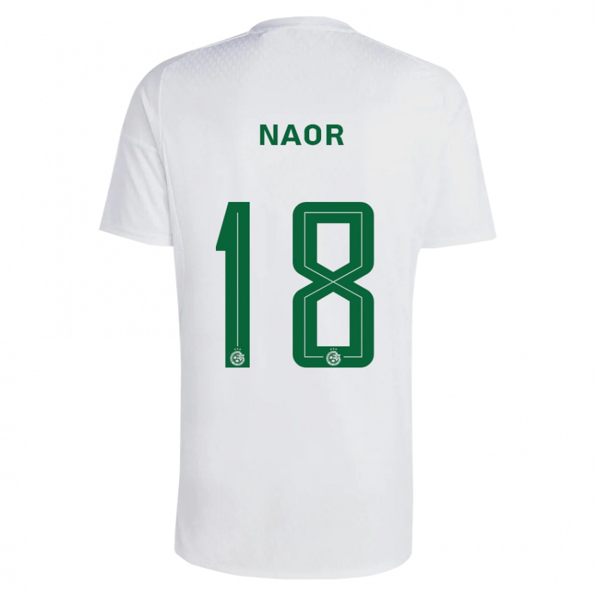 Heren Goni Naor #18 Groen Blauw Uitshirt Uittenue 2023/24 T-Shirt België