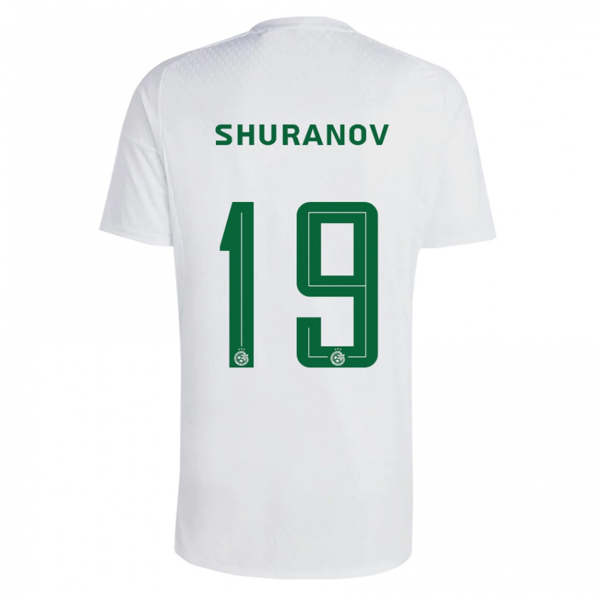 Heren Erik Shuranov #19 Groen Blauw Uitshirt Uittenue 2023/24 T-Shirt België