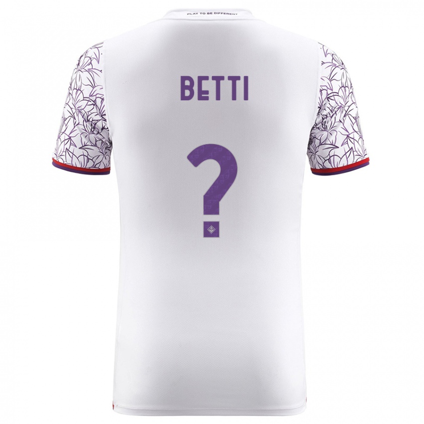 Herren Tiziano Betti #0 Weiß Auswärtstrikot Trikot 2023/24 T-Shirt Belgien