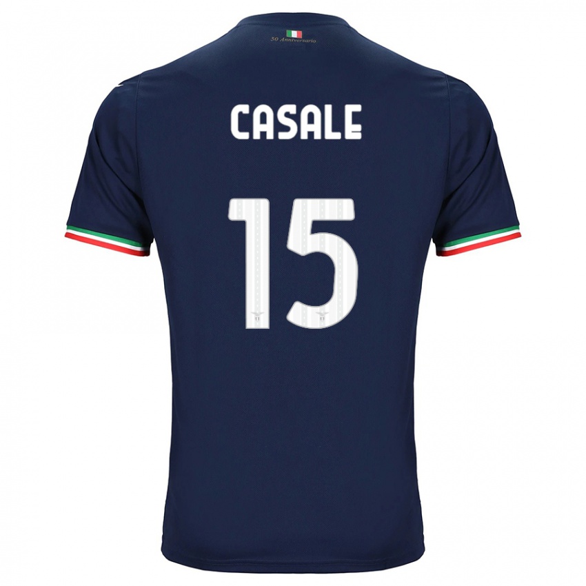 Herren Nicolò Casale #15 Marine Auswärtstrikot Trikot 2023/24 T-Shirt Belgien