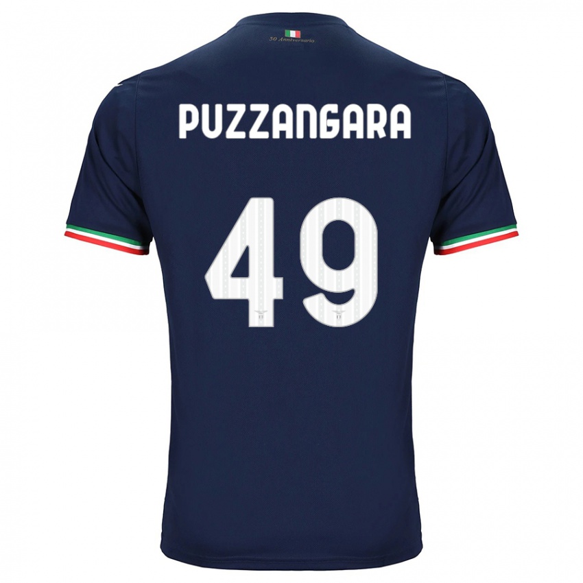 Herren Angelo Antonio Puzzangara #49 Marine Auswärtstrikot Trikot 2023/24 T-Shirt Belgien