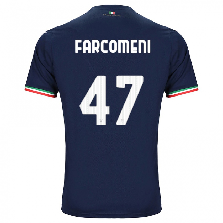 Herren Valerio Farcomeni #47 Marine Auswärtstrikot Trikot 2023/24 T-Shirt Belgien