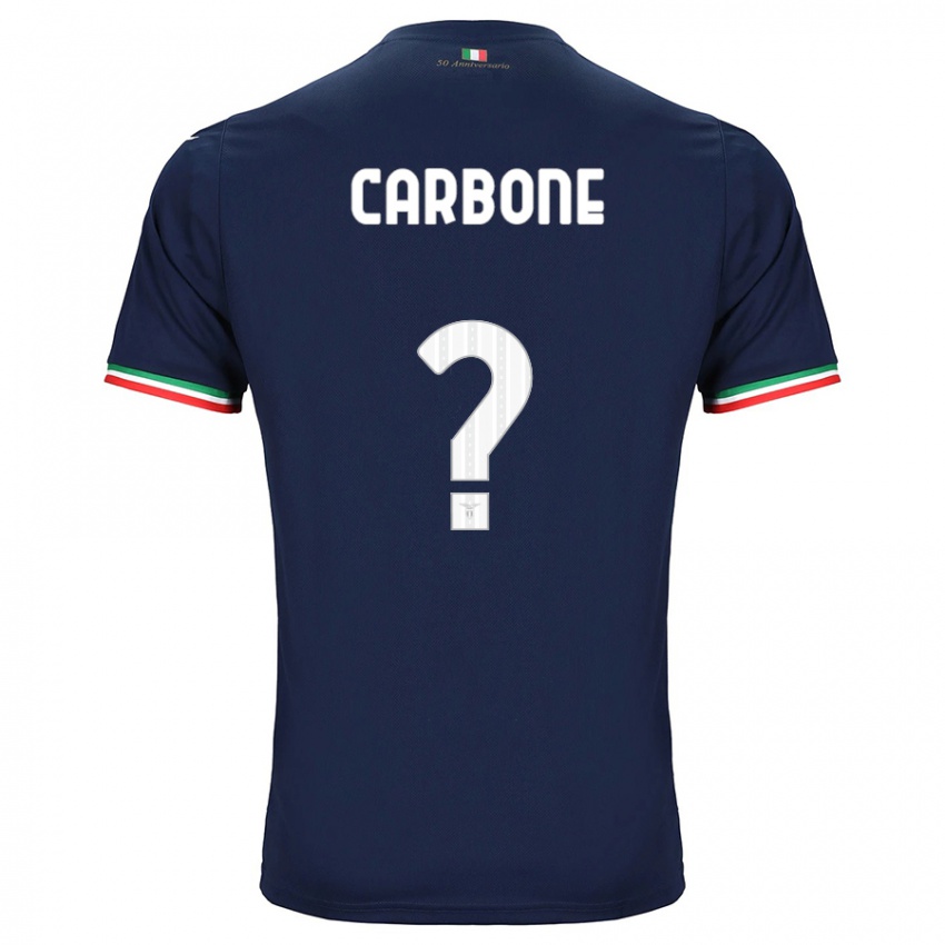 Homme Maillot Giovanni Carbone #0 Marin Tenues Extérieur 2023/24 T-Shirt Belgique
