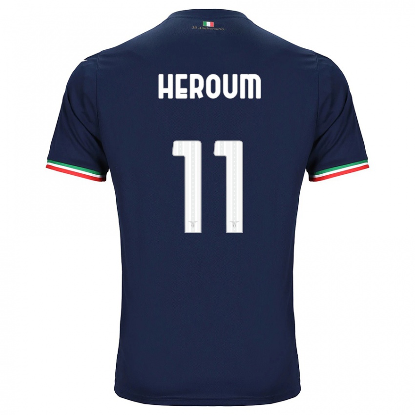 Homme Maillot Nora Heroum #11 Marin Tenues Extérieur 2023/24 T-Shirt Belgique