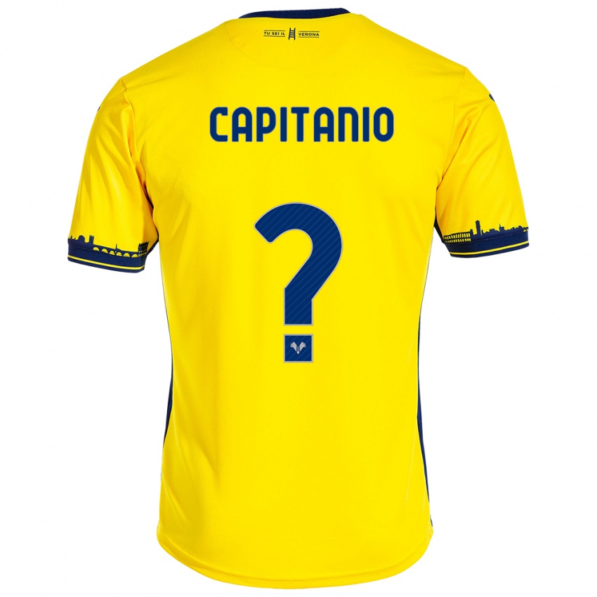 Herren Alex Capitanio #0 Gelb Auswärtstrikot Trikot 2023/24 T-Shirt Belgien