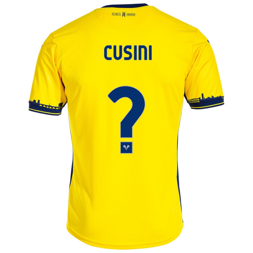 Heren Christian Cusini #0 Geel Uitshirt Uittenue 2023/24 T-Shirt België