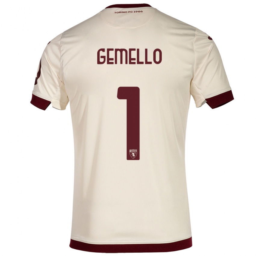 Herren Luca Gemello #1 Sekt Auswärtstrikot Trikot 2023/24 T-Shirt Belgien