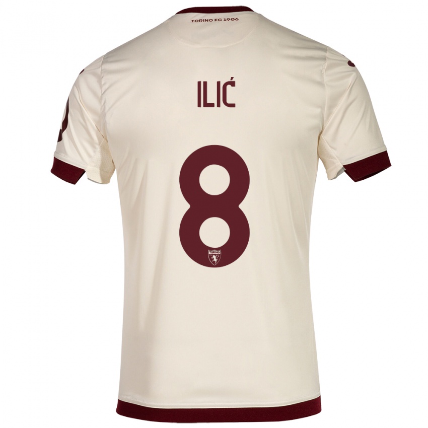 Herren Ivan Ilić #8 Sekt Auswärtstrikot Trikot 2023/24 T-Shirt Belgien
