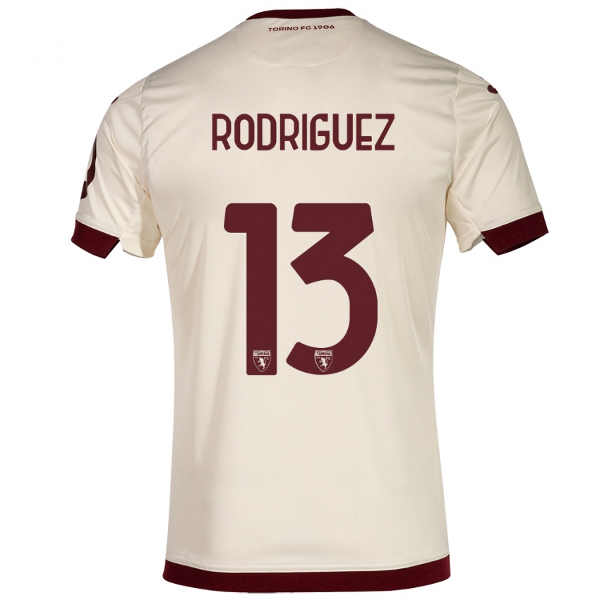 Herren Ricardo Rodríguez #13 Sekt Auswärtstrikot Trikot 2023/24 T-Shirt Belgien
