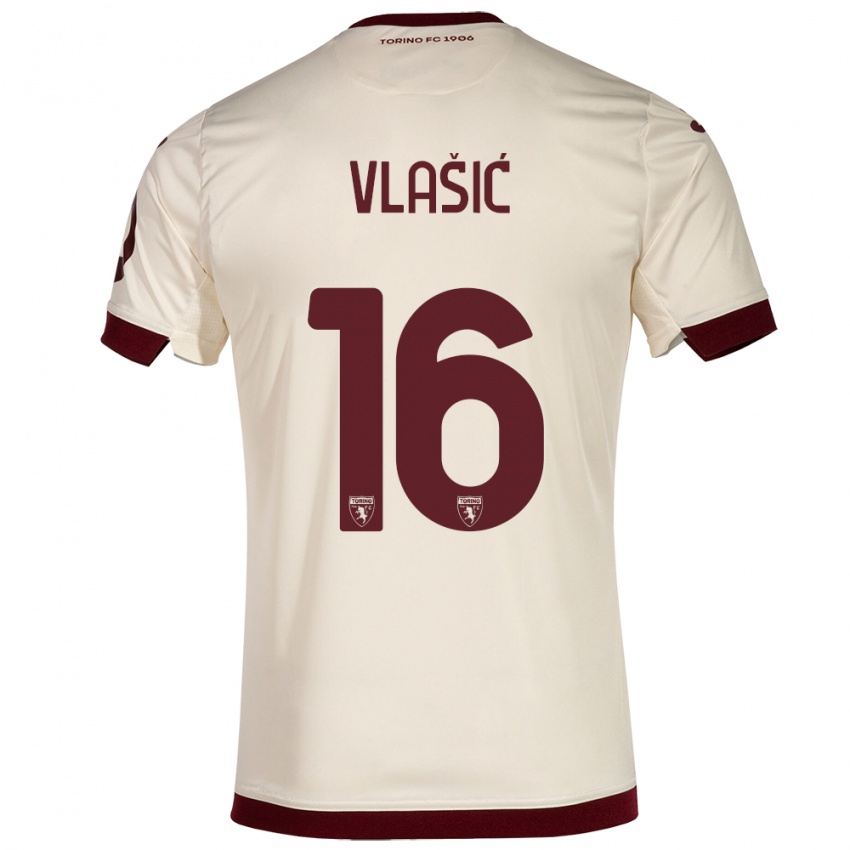 Herren Nikola Vlašić #16 Sekt Auswärtstrikot Trikot 2023/24 T-Shirt Belgien