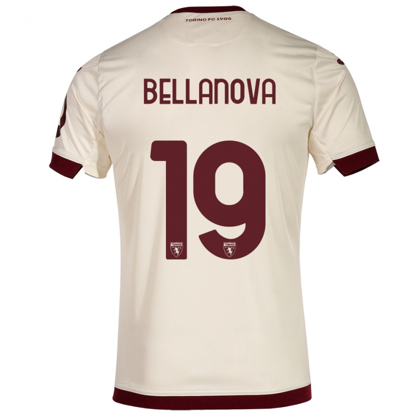 Herren Raoul Bellanova #19 Sekt Auswärtstrikot Trikot 2023/24 T-Shirt Belgien
