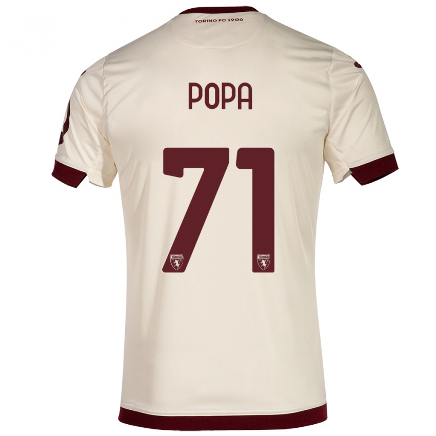 Herren Mihai Popa #71 Sekt Auswärtstrikot Trikot 2023/24 T-Shirt Belgien