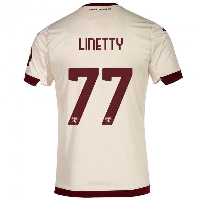 Herren Karol Linetty #77 Sekt Auswärtstrikot Trikot 2023/24 T-Shirt Belgien