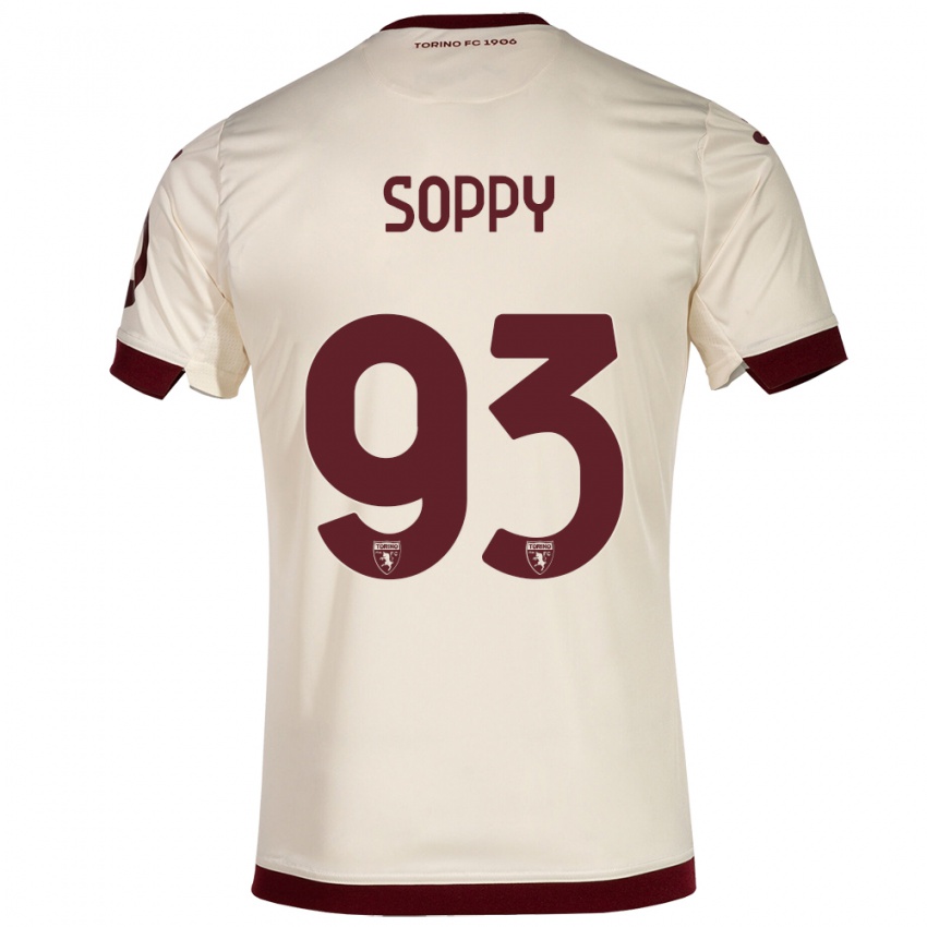 Heren Brandon Soppy #93 Champagne Uitshirt Uittenue 2023/24 T-Shirt België