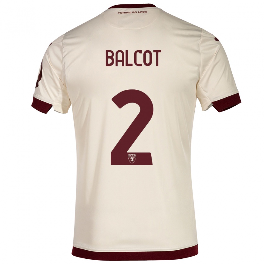 Herren Côme Bianay Balcot #2 Sekt Auswärtstrikot Trikot 2023/24 T-Shirt Belgien