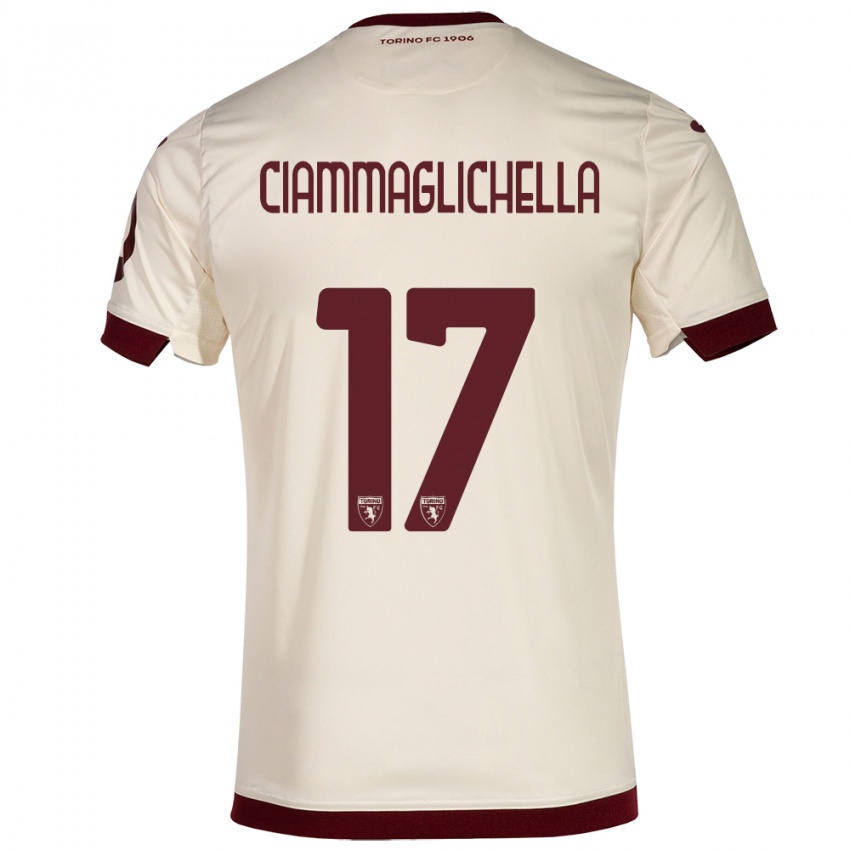Heren Aaron Ciammaglichella #17 Champagne Uitshirt Uittenue 2023/24 T-Shirt België