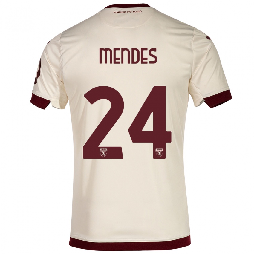 Herren Rodrigo Mendes #24 Sekt Auswärtstrikot Trikot 2023/24 T-Shirt Belgien