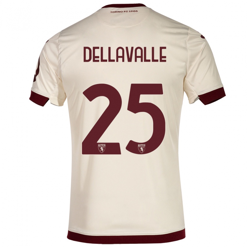 Herren Alessandro Dellavalle #25 Sekt Auswärtstrikot Trikot 2023/24 T-Shirt Belgien